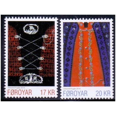 Færøerne 2016. Europamærker / CEPT, AFA nr 854-55, Postfrisk   stemplet FDC