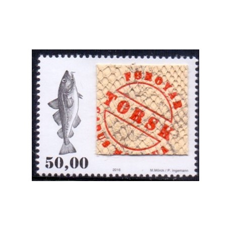 Færøerne 2016. Nòlsoyar Pàll, AFA nr 854, Postfrisk stemplet FDC