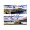 Færøerne 2017. Leittisvatn/Sørvágsvatn,fra hæfter AFA nr 881E-82E, Postfrisk stemplet FDC