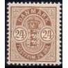 1901-02. Våbentype, 24 Øre, Vm. III AFA nr. 39,  postfrisk Ubrugt Stemplet FDC