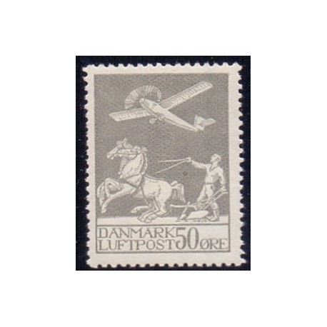 1929. Luftpostmærker 50 Øre. AFA nr. 181 postfrisk  Ubrugt Stemplet FDC