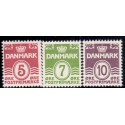 1938. Farveændringer.  AFA nr. 246-48.  postfrisk  Stemplet FDC