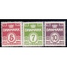 1938. Farveændringer.  AFA nr. 246-48.  postfrisk  Stemplet FDC