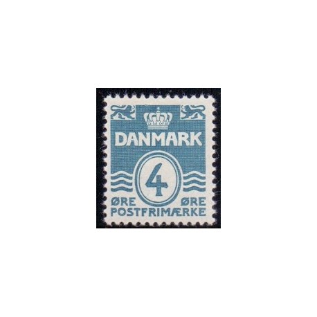 1933. Bølgelinieudgaven. AFA nr. 196 postfrisk     Stemplet FDC