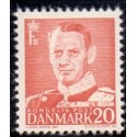 1948-50. Frederik IX 20 øre, tp. III. AFA nr. 307 postfrisk      Stemplet FDC