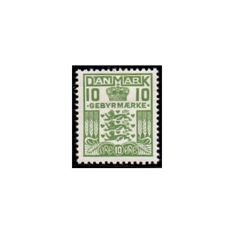 Danmark Gebyrmærke 1926-30 AFA nr. 2 **/MNH stemplet/used