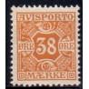 Avisporto. 1907. 38 Øre, orange, AFA. nr. 6,  ubrugt, postfrisk, stemplet
