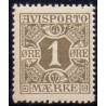 Avisporto. 1914-15. 1 Øre Oliven, AFA. nr. 11 ubrugt, postfrisk, stemplet
