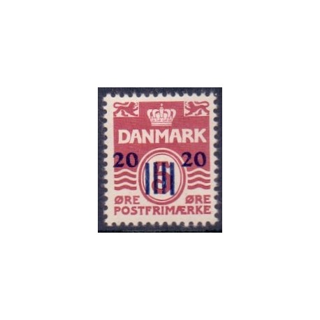 Færøerne 1940-41 Færøprovisorier 20/5 Øre AFA nr 3 postfrisk