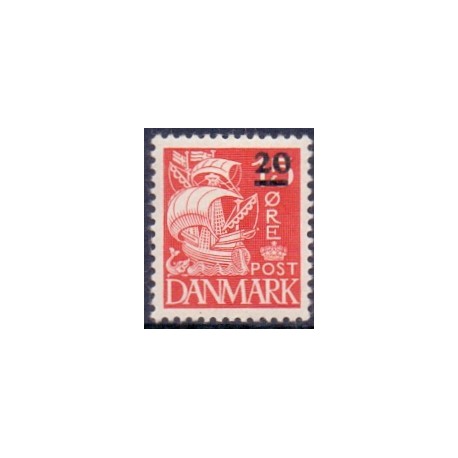 Færøerne 1940-41 Færøprovisorier 20/15 Øre AFA nr. 4 postfrisk