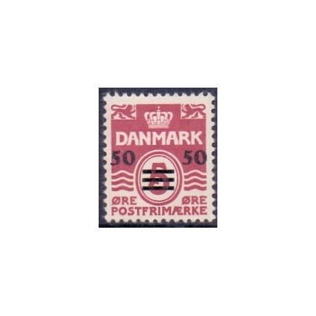 Færøerne 1940-41 Færøprovisorier 50/5 Øre AFA nr. 5 postfrisk