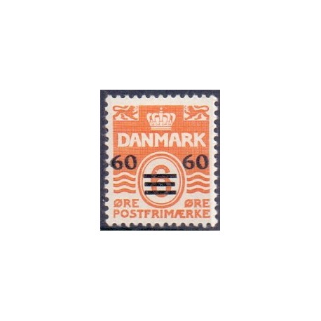 Færøerne 1940-41 Færøprovisorier 60/6 Øre AFA nr. 6A postfrisk