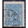 Norge. 1863-66. 4 Sk. Blå, AFA nr 8 * st. stemplet postfrisk