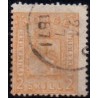 Norge. 1867-68. 2 Sk. Orange, AFA nr 12 * st. stemplet postfrisk