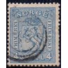 Norge. 1867-68. 4 Sk. Blå, AFA nr 14 * st. stemplet postfrisk
