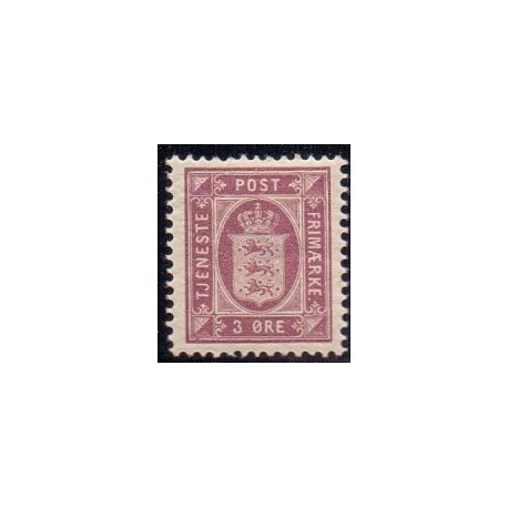 Danmark Tjenste 1875 AFA nr 4B **/MNH stemplet/used