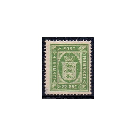 Danmark Tjenste 1875 AFA nr 7 **/MNH stemplet/used