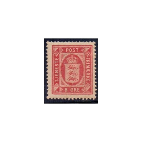 Danmark Tjenste 1875 AFA nr 6B **/MNH stemplet/used