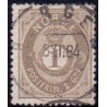 Norge. 1877-78. 1 Øre  AFA nr. 22 **  Postfrisk ubrugt stemplet st.