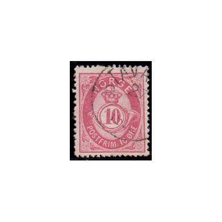 Norge. 1882. 10 Øre. AFA nr. 37 ** Postfrisk ubrugt stemplet st.