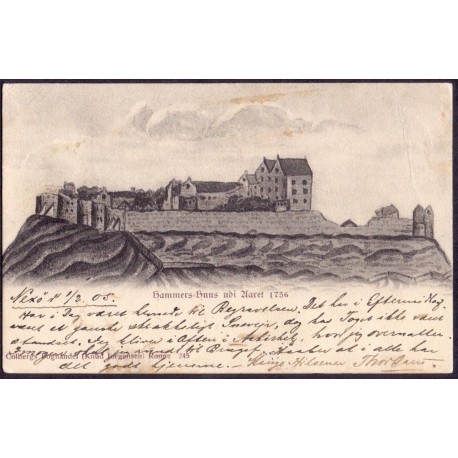Bornholm Hammershus 1736, sendt (Colberg 245)