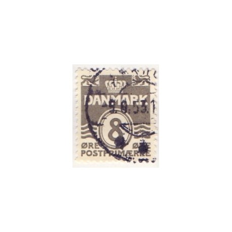 1933. Bølgelinieudgaven. AFA nr. 201a tp. II. postfrisk    Stemplet FDC