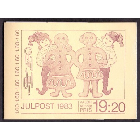 Sverige. 1983. Julefrimærker, AFA nr. 1255-58 postfrisk 4-blok Stemplet hæfte FDC parstykkke SWEDEN