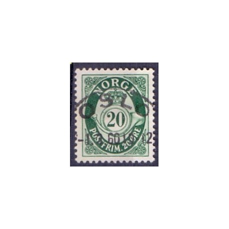 1951-52. Farveændring. LUX -Stemplet AFA nr. 385