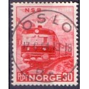 1954. Jernbanejubilæum. LUX -Stemplet AFA nr. 399