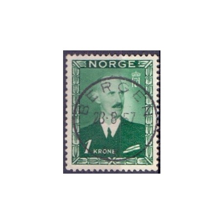 1946. Haakon VII, LUX -Stemplet AFA nr. 329