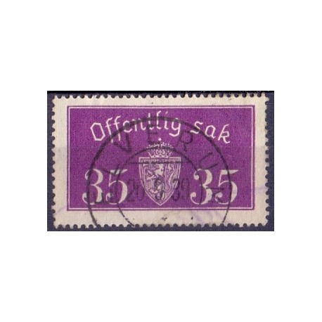 Tjenste. 1933 LUX -Stemplet AFA nr. TJ 17