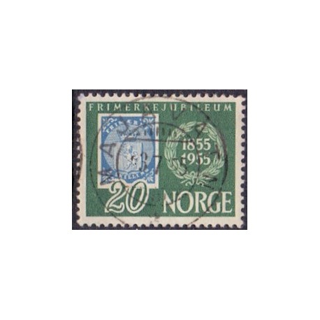 1955. Frimærkets 100-års jubilæum. LUX -Stemplet AFA nr. 404