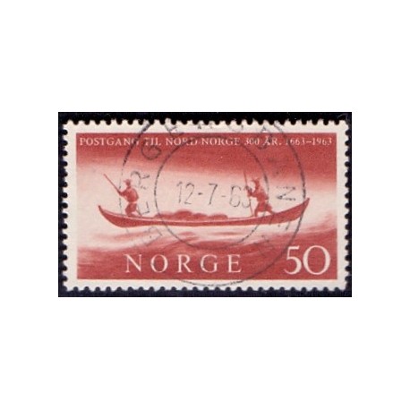 1963. Postforbindelser i Nordnorge. LUX -Stemplet AFA nr. 508