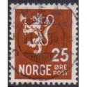 1937-38 Dybtryk. LUX -Stemplet AFA nr. 186