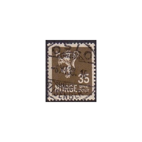 1926. Ny løvetype. LUX -Stemplet AFA nr. 122