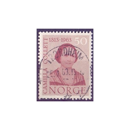 1963. Camilla Collett. LUX -Stemplet AFA nr. 502
