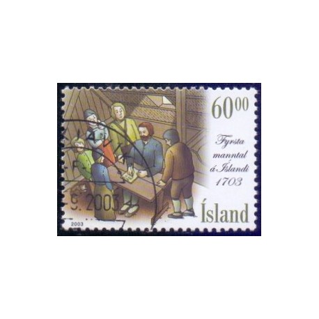 Island. 2003. Mandtallet 1703, AFA nr. 1027 ** st. stemplet FDC