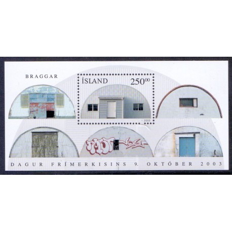 Island. 2003. Frimærkets dag, miniark, AFA nr. 1031 **, stemplet FDC