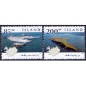 Island. 2003. Islandske øer, AFA nr. 1032-33 **, stemplet FDC