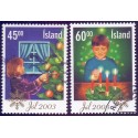 Island. 2003. Julefrimærker, AFA nr. 1034-35 **, stemplet FDC