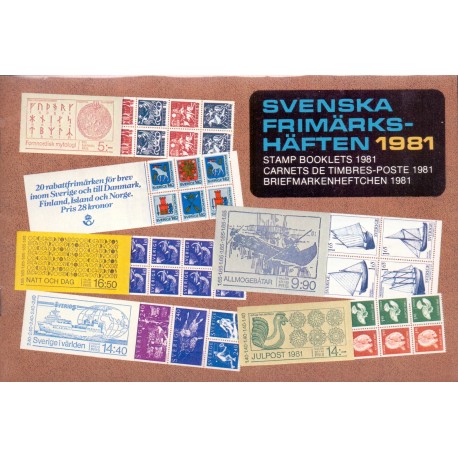 svenska frimärkshäften 1981