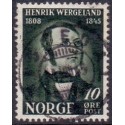 1945. Henrik Wergeland. LUX -Stemplet AFA nr. 318