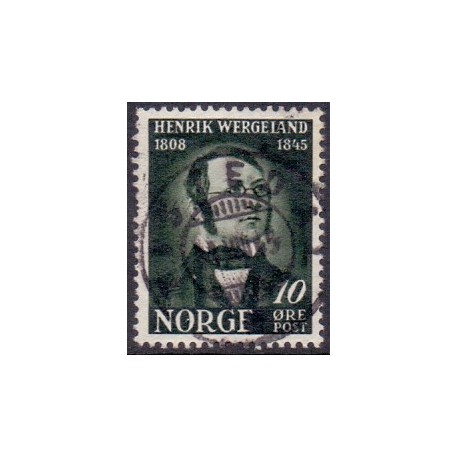 1945. Henrik Wergeland. LUX -Stemplet AFA nr. 318