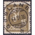 1926. Ny Løvetype. LUX -Stemplet AFA nr. 119