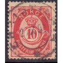 1893-98. Posthorn. LUX -Stemplet AFA nr. 56Ba