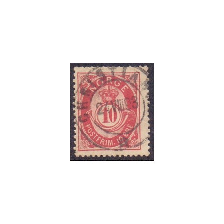 1893-98. Posthorn. LUX -Stemplet AFA nr. 56Ba