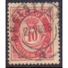 1893-98. Posthorn. LUX -Stemplet AFA nr. 56Ba
