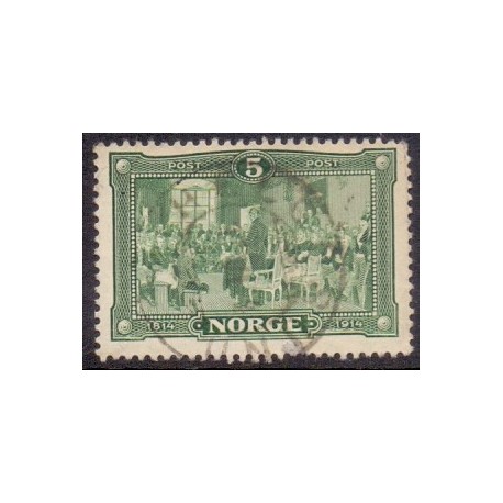 1914. Norges uafhængighed. LUX -Stemplet AFA nr. 89