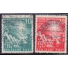 Vesttyskland. 1949. 1 Forbundskongres AFA 1074-75 stemplet