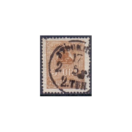 Sverige. 1862. Løvetegning 3 Øre, AFA nr. 14 **, postfrisk stemplet FDC st,